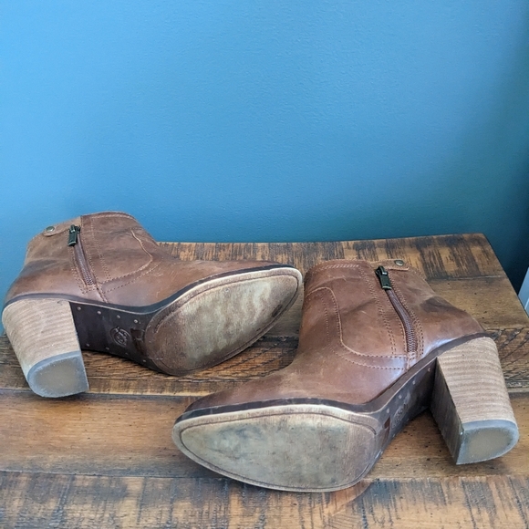 fossil leather ankle boots 7.5 - Picture 7 of 7